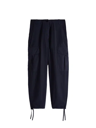 ASPESI ASPESI NAVY BLUE CARGO TROUSERS