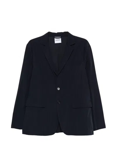 ASPESI Navy Blue Cotton Blazer ASPESI