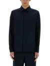 Aspesi Navy Blue Solid Shirt In Navy Blue