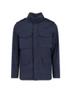 Aspesi Navy Minifield Jacket In Blue