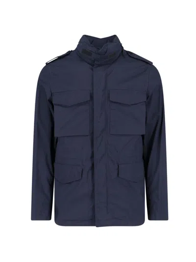 Aspesi Navy Minifield Jacket In Blue