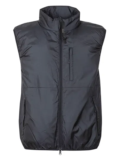 Aspesi Navy Padded Nylon Vest In Blue