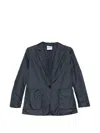 Aspesi Jacket Long Sleeves Notched Lapels Front Pockets In Blue