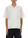 Aspesi Needle Short Sleeve Shirt In White