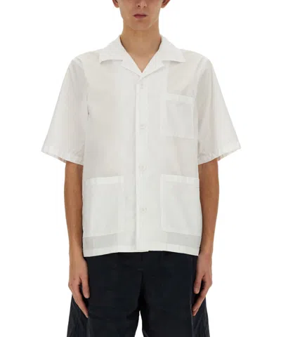 Aspesi Needle Short Sleeve Shirt In White