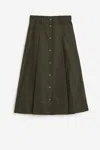 Aspesi Nelly Midi Skirty In Green