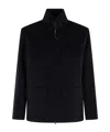 Aspesi Nelson Double Wool Field Jacket In Black