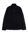 Aspesi Structured Front Zipper Jacket With Stand Collar In Black