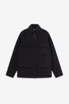 Aspesi Pocketed Zipped Single-breasted Coat In Black