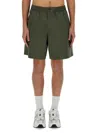 Aspesi Poplin Bermuda Shorts In Military Green