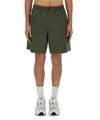 Aspesi Poplin Bermuda Shorts In Green