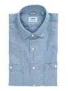 Aspesi New C Slim Shirt In Blue