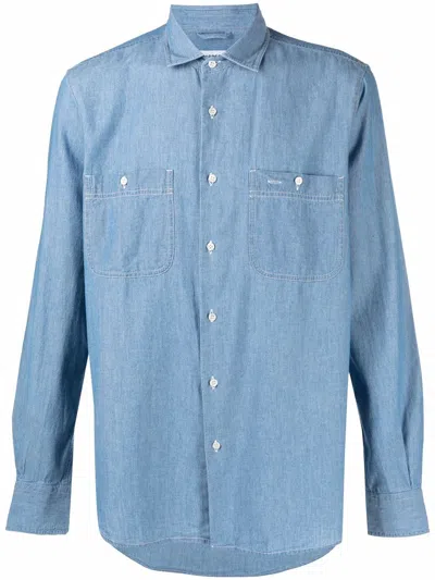 Aspesi New C Slim Shirt In Blue