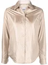 Aspesi Padded Shirt Jacket In Beige