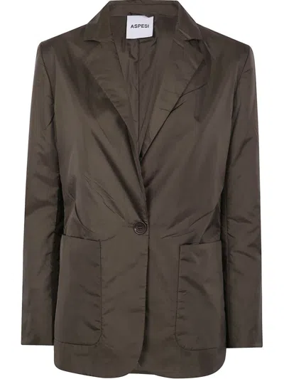 ASPESI ROTI BLAZER JACKET,NN538.7961 96237 MILITARY GREEN