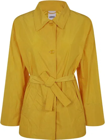 ASPESI TERIA BELT JACKET,NN544.P008 01154 YELLOW