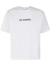 Aspesi No Words Heavy Jersey T-shirt In White