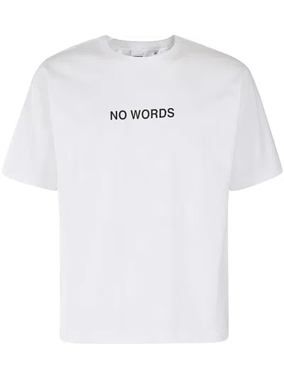 Aspesi No Words Heavy Jersey T-shirt In White