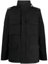 Aspesi Nord Mini Field Funnel-neck Jacket In Grey