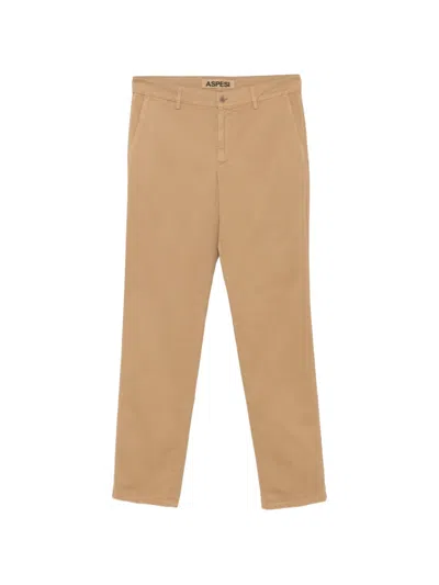 Aspesi Norman Basic Trousers In Neutral