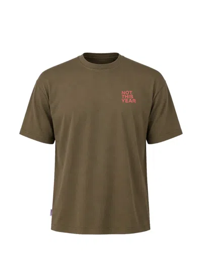 Aspesi Not This Year T-shirt In Brown