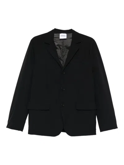 Aspesi Notched Black Jacket