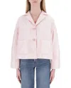 Aspesi Notched-lapels Lightweight Jacket In White