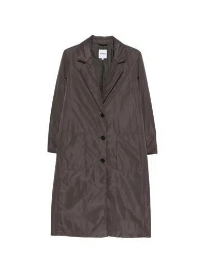 Aspesi Notched-lapel Single-breasted Coat In Multi