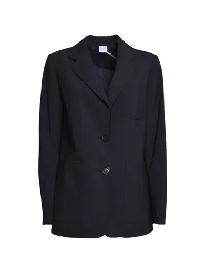 Aspesi Notch-lapel Single-breasted Blazer In Black