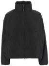 Aspesi High-collar Zip-front Bomber Jacket In Black