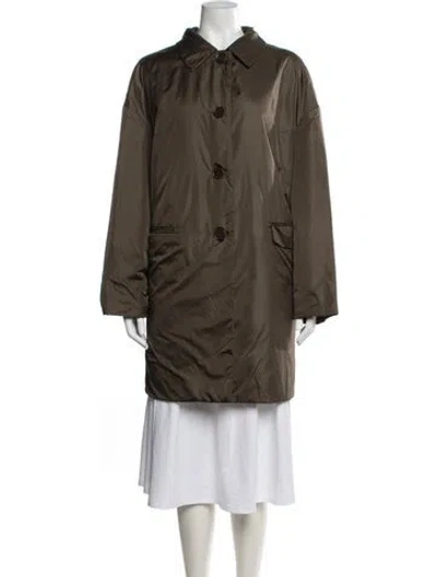 Pre-owned Aspesi Nylon Coat In Green
