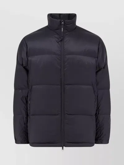 Aspesi Nylon Down Jacket Adjustable Drawstring Hem In Black