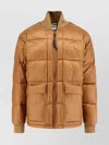 Aspesi Nylon Down Jacket Adjustable Hem In Brown