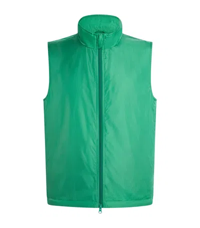 Aspesi Nylon Gilet In Brown