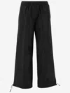 Aspesi Drawstring-cuffed Trousers In Black