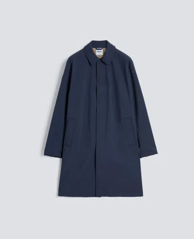 Aspesi Nylon Overcoat In Blue