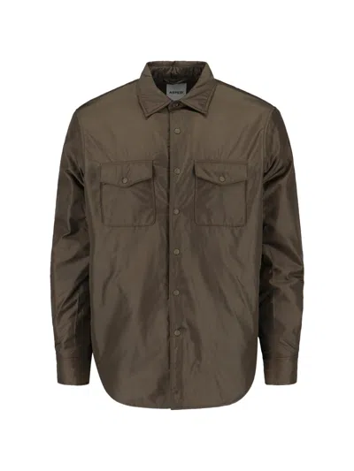 Aspesi Jacket With Chest Pockets And Long Sleeves In Green