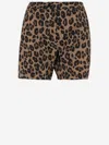Aspesi Nylon Short Pants With Leo Pattern