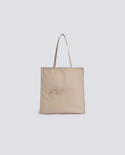 Aspesi Nylon Tote Bag In White