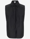Aspesi Lapel Snap Button Vest In Black