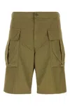 Aspesi Cargo Pocket Waistband Shorts In Olive