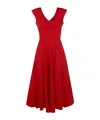 Aspesi Open Back Dress In Red