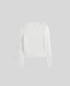 Aspesi Organic Cotton Crew Neck Jumper In White