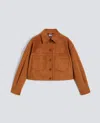 Aspesi Original Alcantara  Jacket In Brown