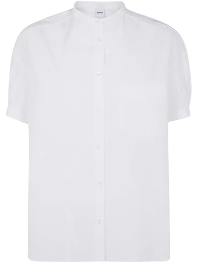 Aspesi Over Shortsleeves Shirt In White