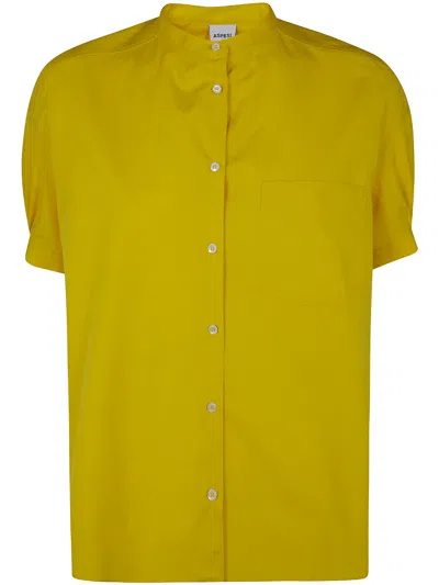 Aspesi Over Shortsleeves Shirt In Yellow