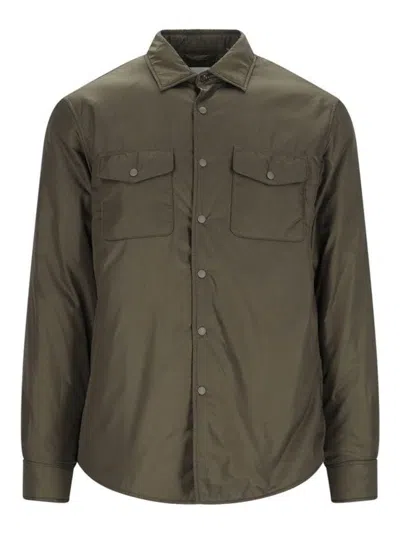 Aspesi Overshirt 13 Piu Khaki In Green