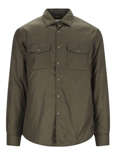 Aspesi Overshirt 13 Piu Khaki In Green