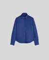 Aspesi Overshirt Glue In Nylon Imbottita - Bluette In Bluette