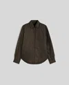 Aspesi Overshirt Glue In Nylon Imbottita - Militare In Militare